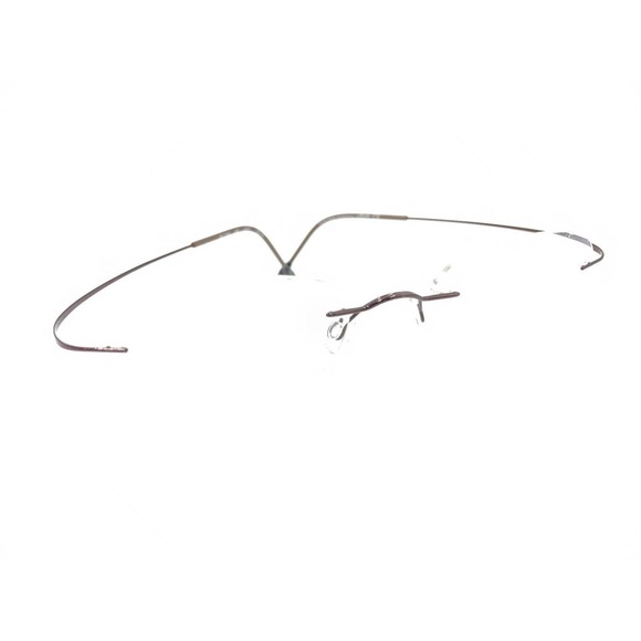 Silhouette M7395 /40 6062 Titanium Brown Rimless Eyeglasses Frames 19 140 - Picture 1 of 13